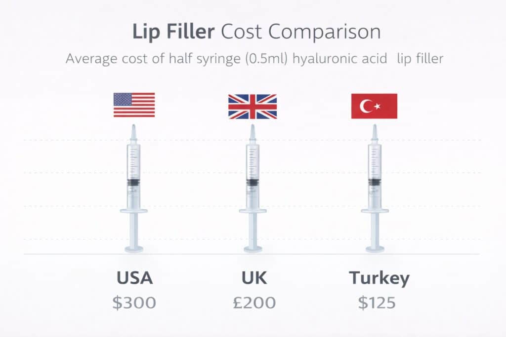 0.5 ml vs 1 ml lip filler comparison subtle vs full volume lips difference