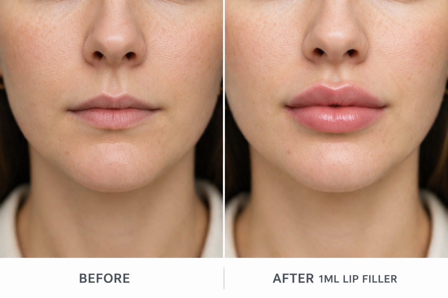 1 ml lip filler cost before and after results natural lips hyaluronic acid filler