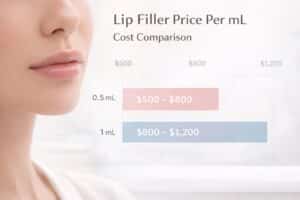 lip filler price per ml cost range chart