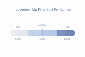 juvederm lip filler cost per syringe 600 to 1200 price range chart