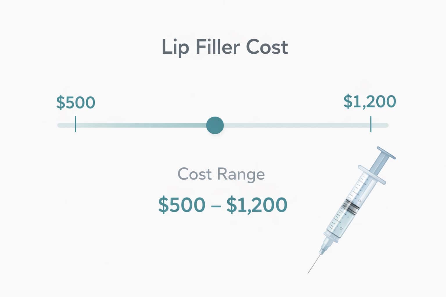 lip filler cost near me price range chart 500 to 1200 per syringe local clinics