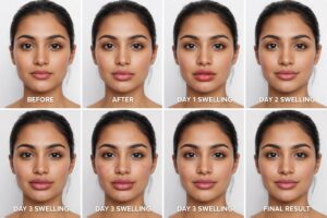 lip filler healing process day by day swelling reduction timeline