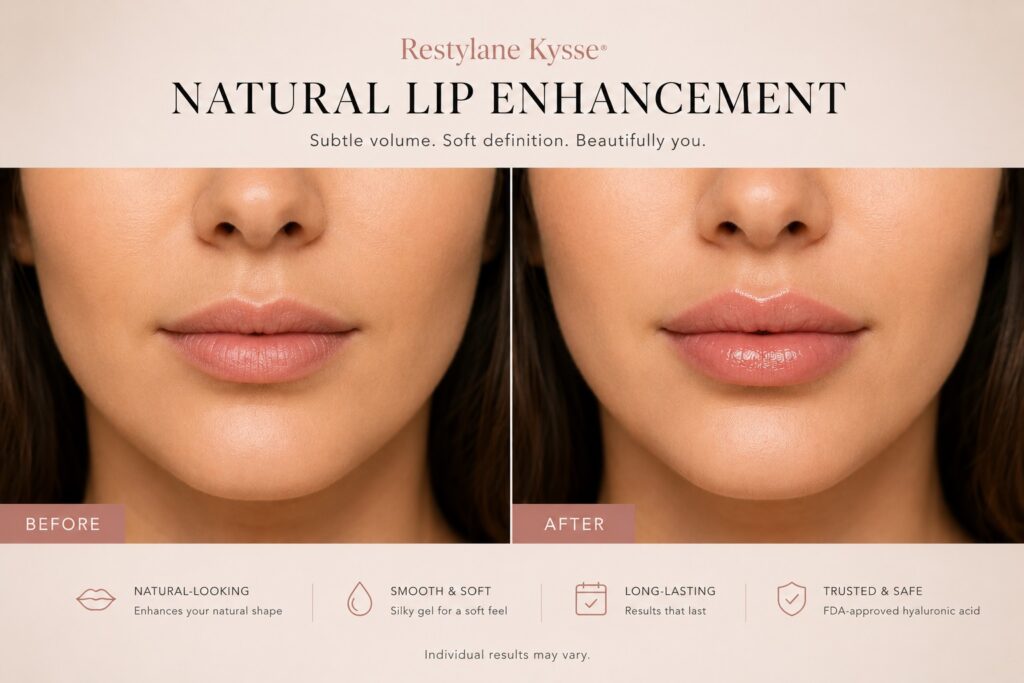 restylane kysse before and after natural lip enhancement results